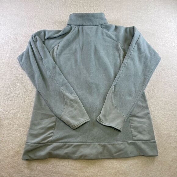 Columbia Jacket Women Large Teal Full Zip Fleece Pullover Hiking Titanium - Picture 2 of 16